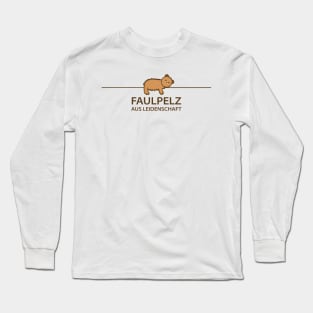 Funny bear as a slacker Long Sleeve T-Shirt